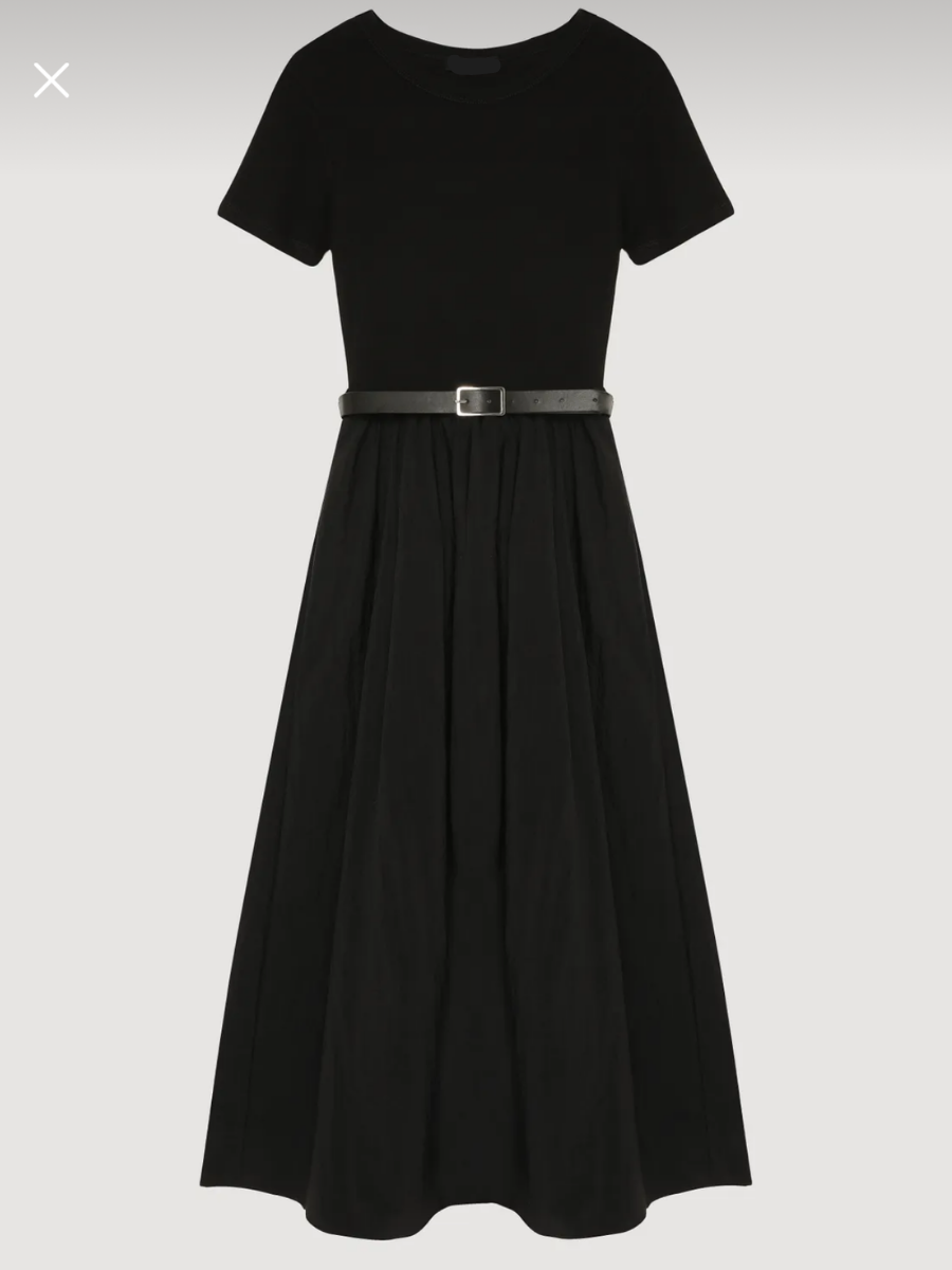 KISA KOLLU ELBİSE  SİYAH