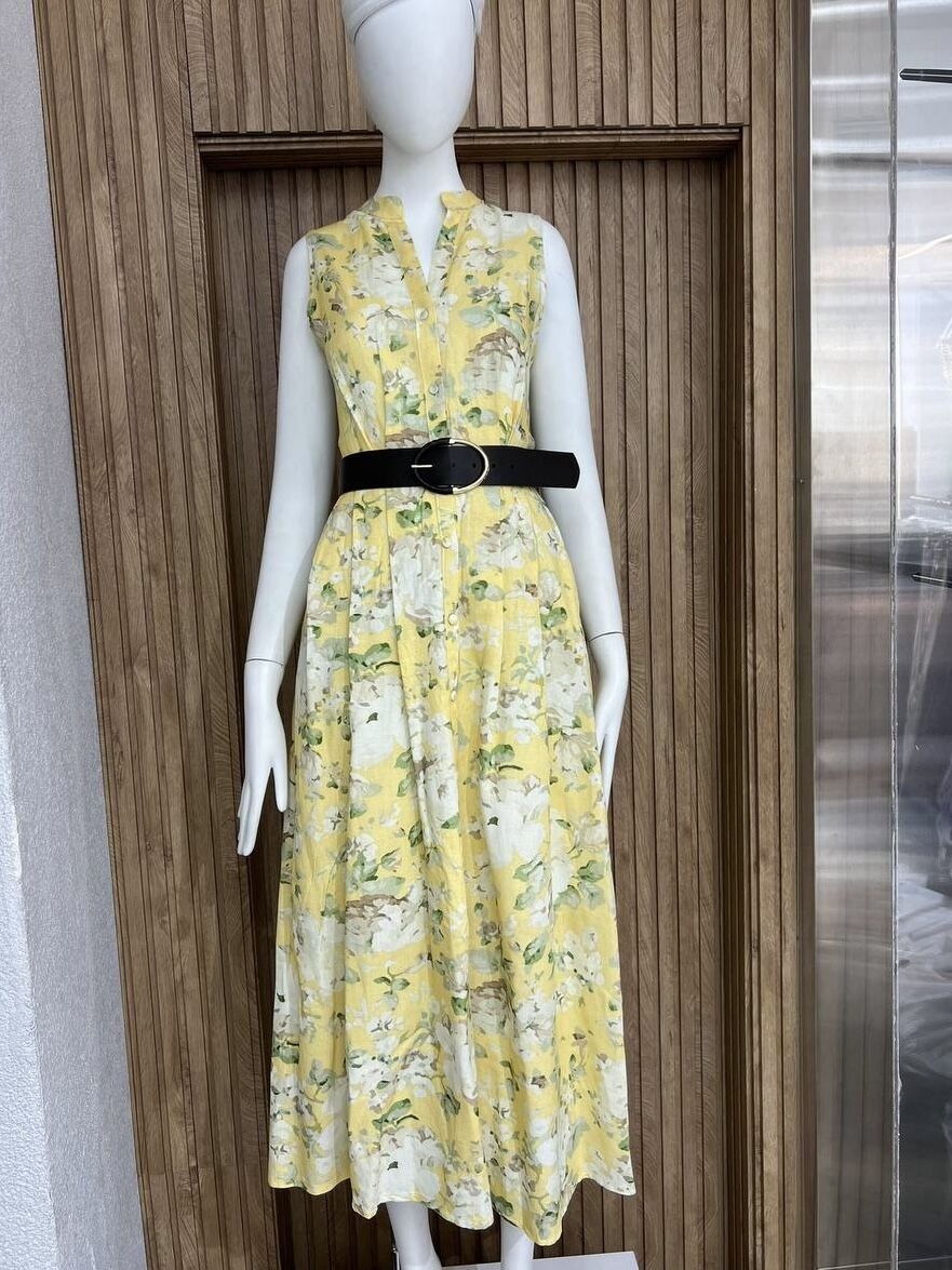 DESENLİ PİLİSELİ ELBİSE