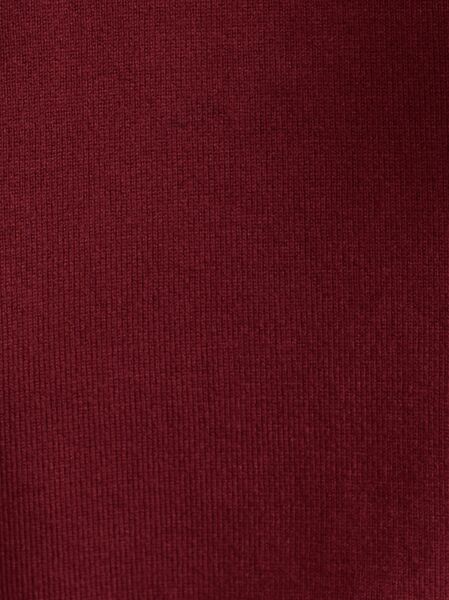 Bisiklet Yaka Kısa Kol Basic Triko Bluz-Koyu bordo