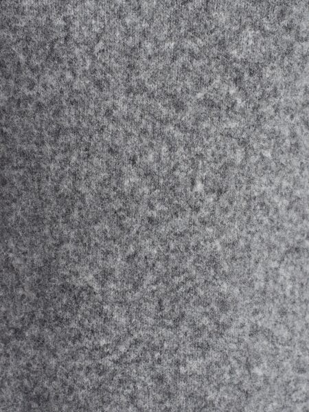 Bisiklet Yaka Yumuşak Dokulu Triko Elbise-Füme