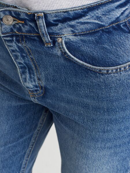 Relax Fit Denim Pantolon-Mavi