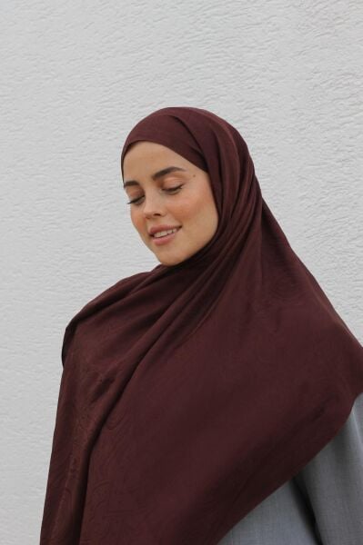 ETNİK DESEN ŞAL - BORDO
