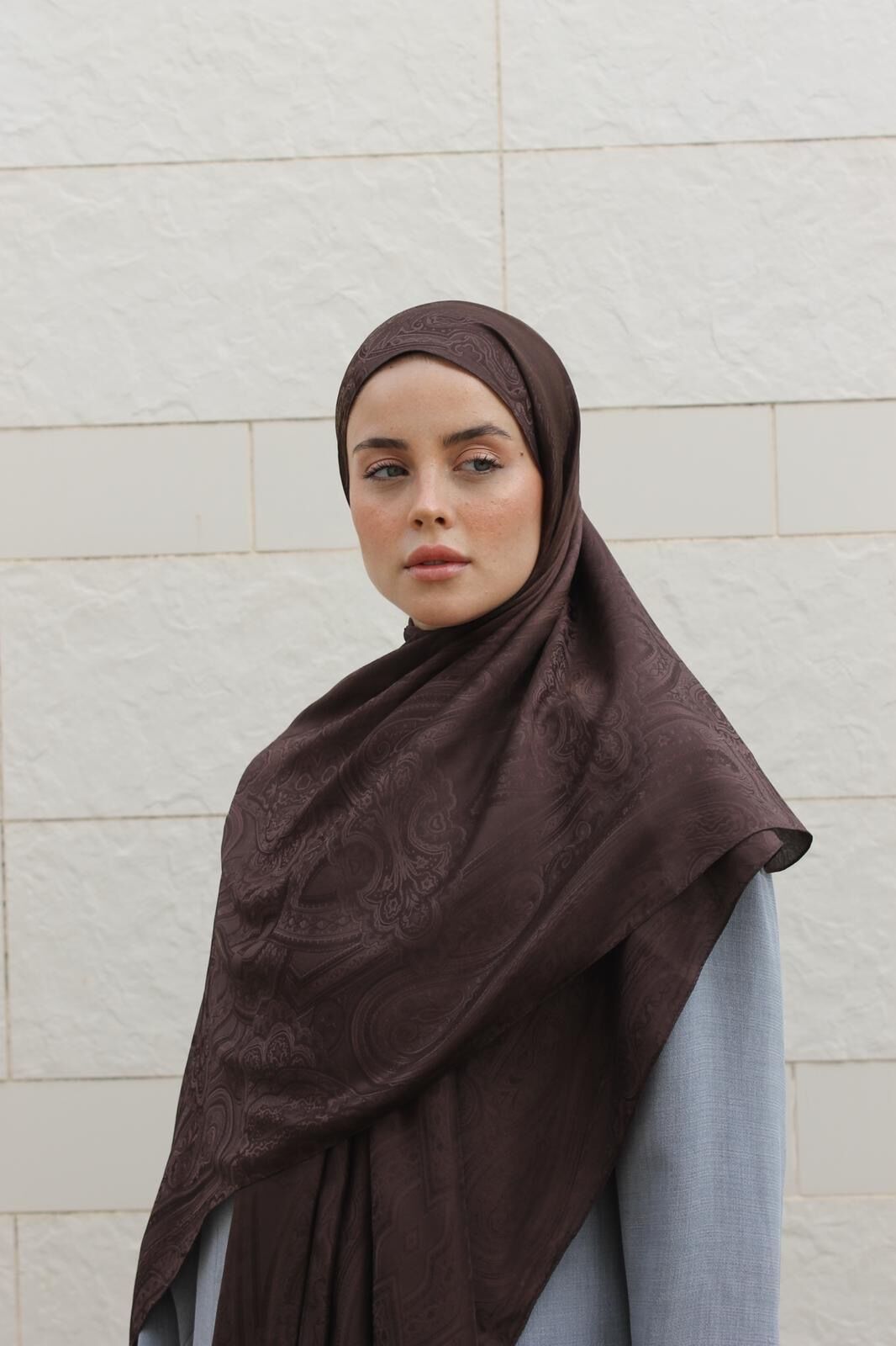 ETNİK DESEN ŞAL  ACI KAHVE