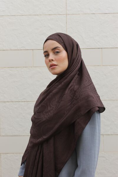 ETNİK DESEN ŞAL  ACI KAHVE