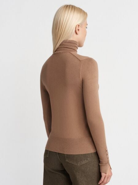 Balıkçı Yaka Kazak-Koyu Vizon