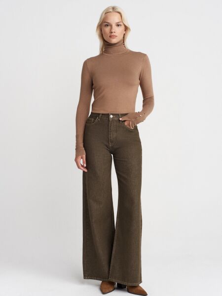 Balıkçı Yaka Kazak-Koyu Vizon