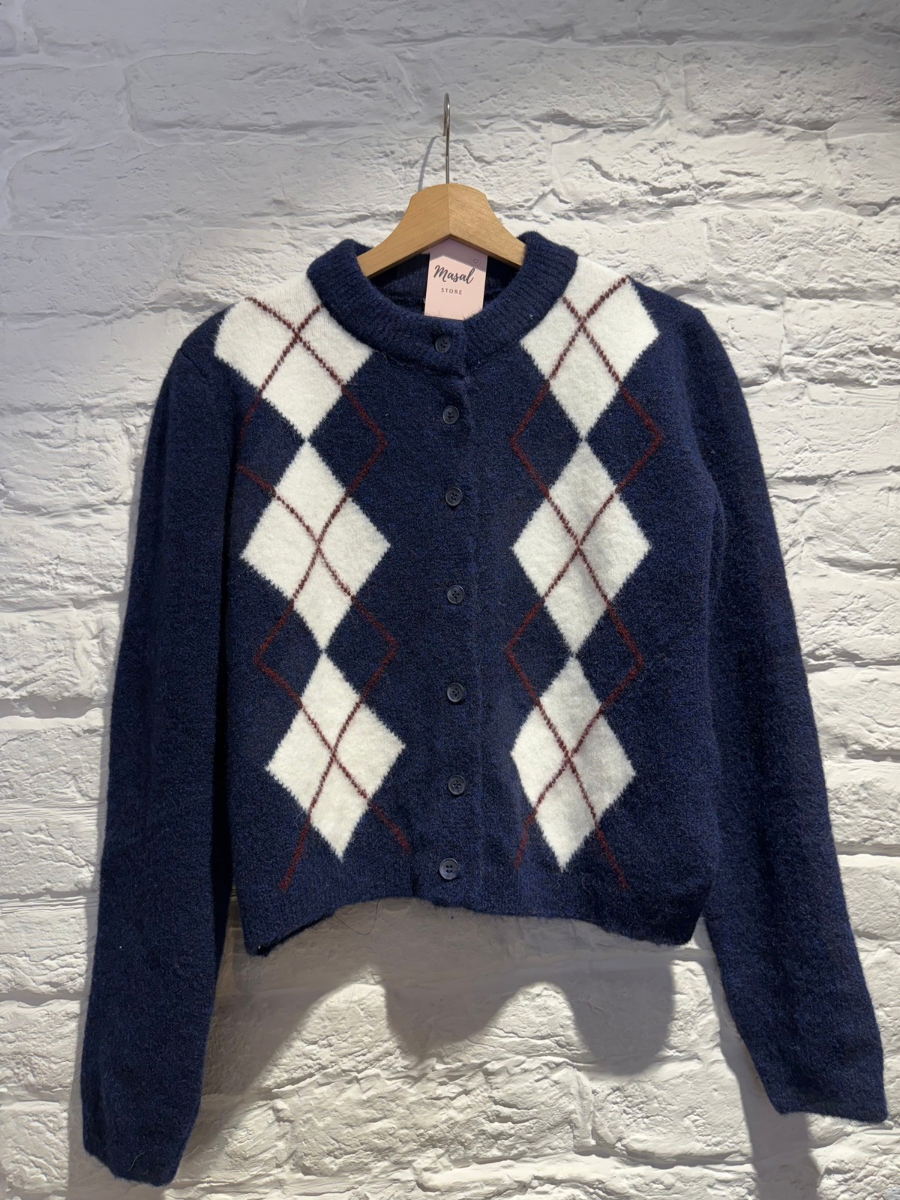 YUMOŞ DOKULU TRİKO HIRKA -LACİVERT