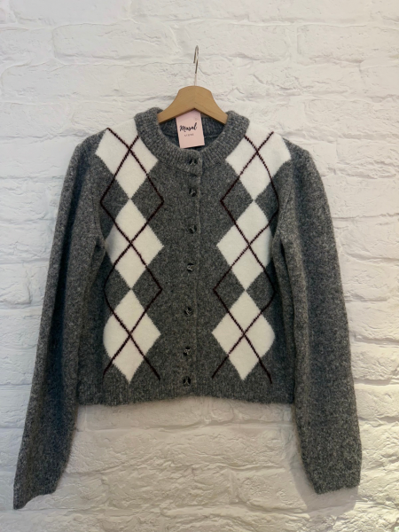 YUMOŞ DOKULU TRİKO HIRKA -FÜME